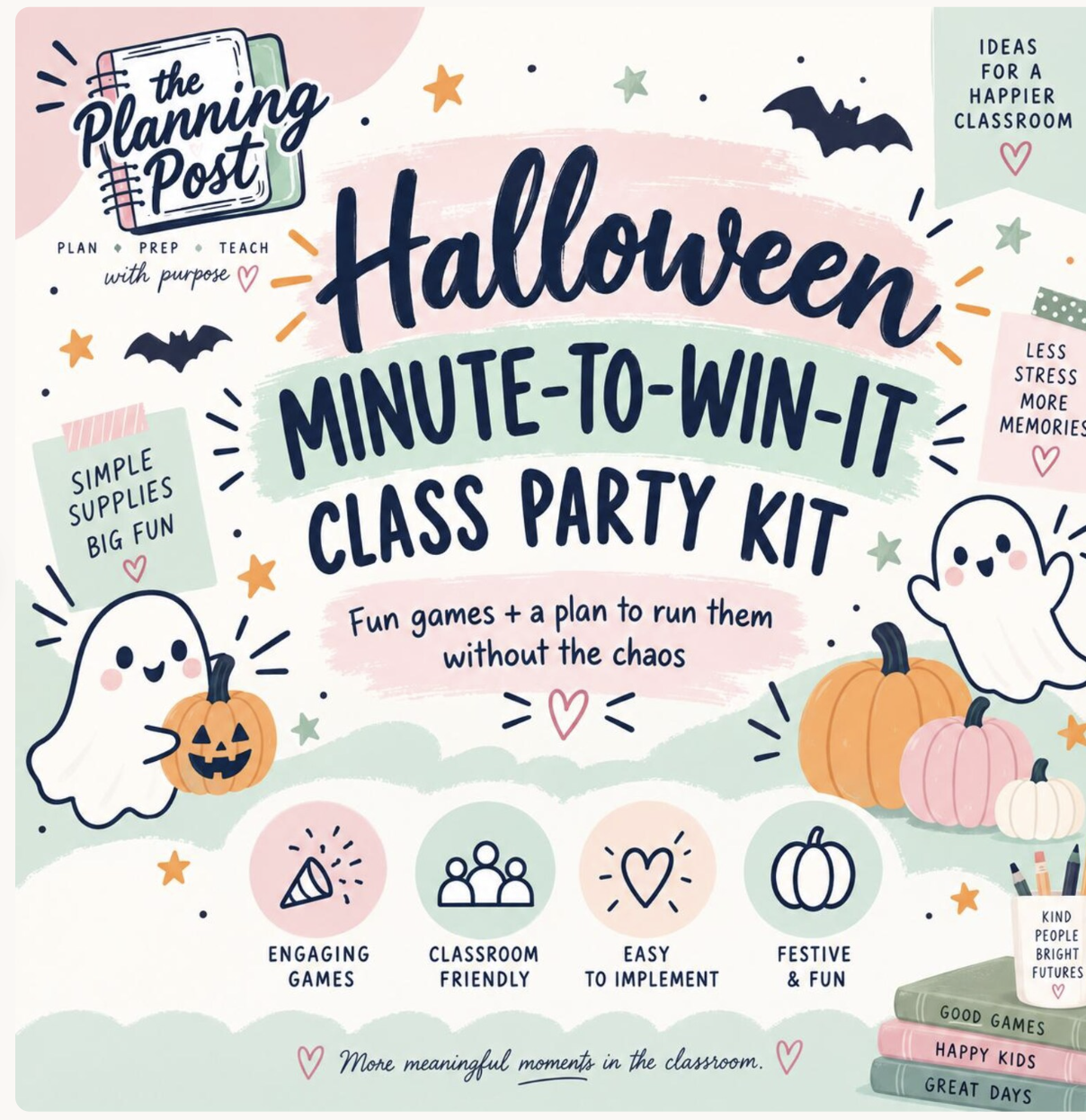 Halloween Minute-to-Win-It Class Party Kit from The Planning Post